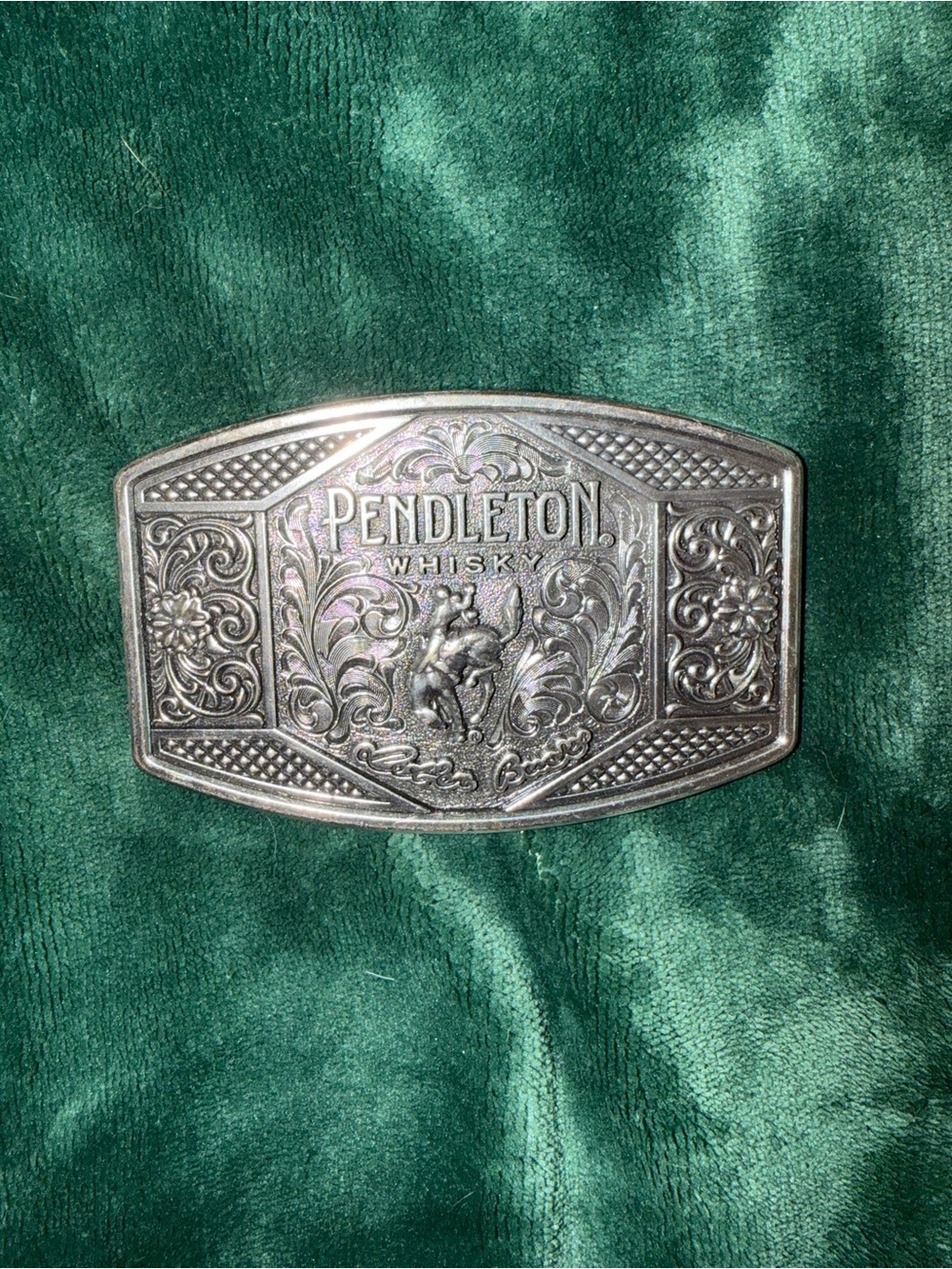 Pendleton Silver Ornate Western Belt Buckle